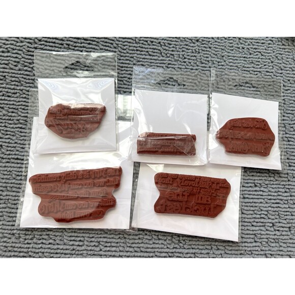 5Pcs Impression Obsession Stamps LOT-D17138/D14211/B14243/D9125/C13310 - Picture 2 of 7